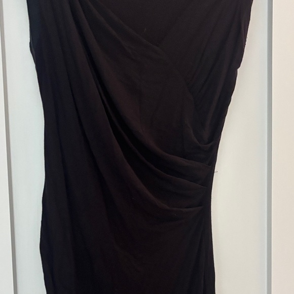 bebe Rouched Black Dress - Picture 4 of 7
